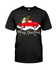Red Truck Merry Christmas Tree Labrador Retriever Classic T-Shirt front