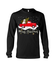 Red Truck Merry Christmas Tree Labrador Retriever Long Sleeve Tee tile