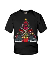 Christmas Ice Hockey Xmas Youth T-Shirt tile