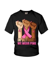 Hand In october we wear pink Youth T-Shirt tile