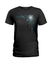 Computer Circuit Ladies T-Shirt tile