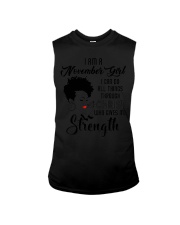 I'm a November Girl I can do all things through Christ Sleeveless Tee tile