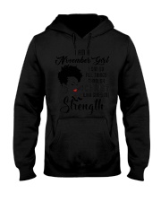 I'm a November Girl I can do all things through Christ Hooded Sweatshirt tile