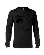 I'm a November Girl I can do all things through Christ Long Sleeve Tee tile