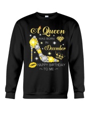 A Queen Was Born In December-Glitter Diamond Crewneck Sweatshirt tile