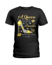 A Queen Was Born In December-Glitter Diamond Ladies T-Shirt tile