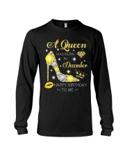A Queen Was Born In December-Glitter Diamond Long Sleeve Tee tile
