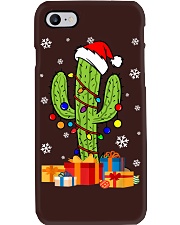 -Christmas Lights Cactus Lover Funny Gifts Family Matching T-Shirt Phone Case tile
