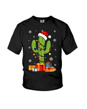 -Christmas Lights Cactus Lover Funny Gifts Family Matching T-Shirt Youth T-Shirt tile