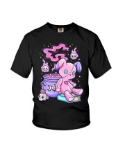 Cute Creepy Witchy Bear Youth T-Shirt tile
