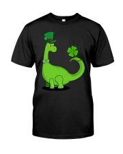 Dinosaur Shamrock St Patrick's Day Classic T-Shirt front