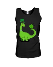 Dinosaur Shamrock St Patrick's Day Unisex Tank tile