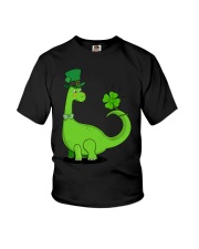 Dinosaur Shamrock St Patrick's Day Youth T-Shirt tile