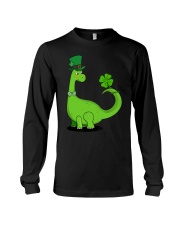 Dinosaur Shamrock St Patrick's Day Long Sleeve Tee tile
