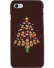 Christmas Guitar Tree Santa Hat Funny Gifts Music Loves Xmas T-Shirt Phone Case tile