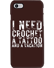 I Need Crochet a Tattoo and a Vacation Funny Crochet Phone Case tile