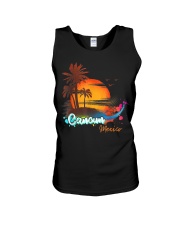 Cancun Mexico Beach Summer Vacation Unisex Tank tile