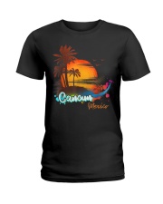 Cancun Mexico Beach Summer Vacation Ladies T-Shirt tile