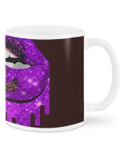 Purple And Gold Fleur-de-lis Lips Mugs tile