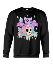 Kawaii Pastel Goth Witchy Cat Crewneck Sweatshirt tile