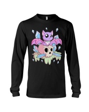 Kawaii Pastel Goth Witchy Cat Long Sleeve Tee tile