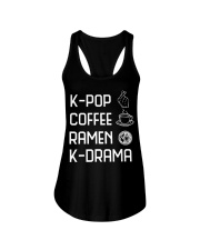 K-Pop Coffee Ramen K-Drama Ladies Flowy Tank tile