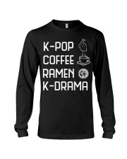 K-Pop Coffee Ramen K-Drama Long Sleeve Tee tile