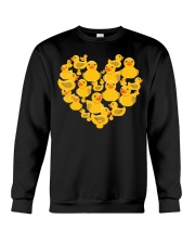 Rubber Duck Heart And Love Symbol Crewneck Sweatshirt tile