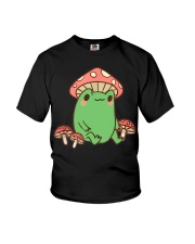 Frog with Mushroom Hat Youth T-Shirt tile