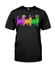 Cats Kitten Kitty Mardi Gras Classic T-Shirt front