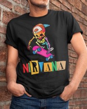 Nirvanas Skateboard Skelton Classic T-Shirt apparel-classic-tshirt-lifestyle-26