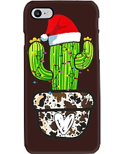 Merry Christmas Yall Cowhide Xmas Cactus Western Noel T-Shirt Phone Case tile