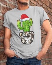 Merry Christmas Yall Cowhide Xmas Cactus Western Noel T-Shirt Classic T-Shirt apparel-classic-tshirt-lifestyle-26