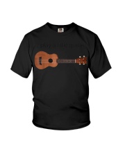 I Play a Little Guitar Youth T-Shirt tile