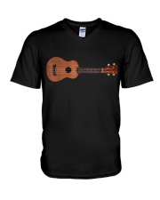 I Play a Little Guitar V-Neck T-Shirt tile