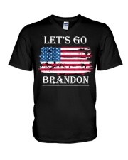 Let's Go Brandon V-Neck T-Shirt tile