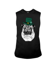 Pug St. Patrick's Day Lucky Dog Mom Sleeveless Tee tile