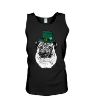 Pug St. Patrick's Day Lucky Dog Mom Unisex Tank tile