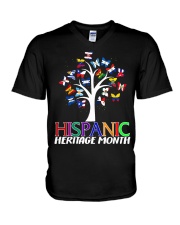 HIspanic Heritage 20 V-Neck T-Shirt tile