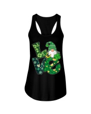 Gnome Love Funny St Patricks Day Ladies Flowy Tank tile