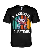 Retro 90s Funny Axolotl V-Neck T-Shirt tile
