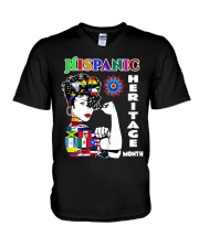 HIspanic Heritage 19 V-Neck T-Shirt tile
