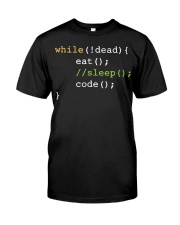 Programmer Eat Sleep Code Classic T-Shirt front