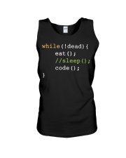 Programmer Eat Sleep Code Unisex Tank tile