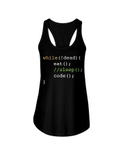 Programmer Eat Sleep Code Ladies Flowy Tank tile