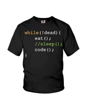 Programmer Eat Sleep Code Youth T-Shirt tile