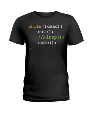 Programmer Eat Sleep Code Ladies T-Shirt tile