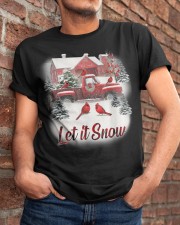 Let it snow Cardinal Bird Classic T-Shirt apparel-classic-tshirt-lifestyle-26