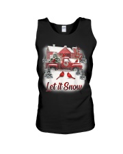 Let it snow Cardinal Bird Unisex Tank tile