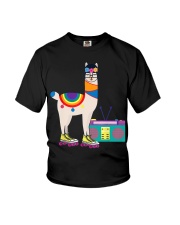 Roller Derby Roller Skating Alpaca Youth T-Shirt tile